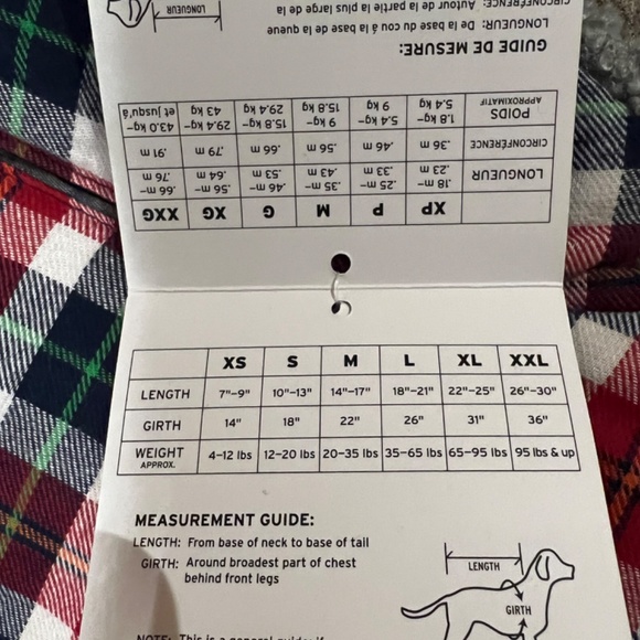 Eddie Bauer dog jacket plaid  size large - Picture 3 of 5